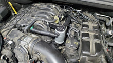 Load image into Gallery viewer, J&amp;L 16-22 Dodge Durango / Jeep Grand Cherokee 3.6L Oil Separator 3.0 Passenger Side - Clear Anodized