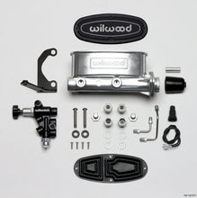 गैलरी व्यूवर में इमेज लोड करें, Wilwood HV Tandem M/C Kit w L/H Bracket &amp; Prop Valve - 1 1/8in Bore Ball Burnished