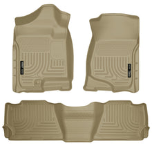 Charger l'image dans la galerie, Husky Liners 07-13 GM Escalade ESV/Avalanche/Suburban WeatherBeater Tan Front/2nd Row Floor Liners