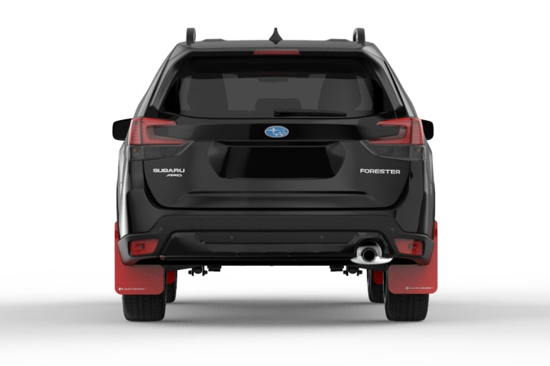 Rally Armor 2019 Subaru Forester UR Red Mud Flap w/ White Logo