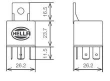 गैलरी व्यूवर में इमेज लोड करें, Hella Relay Mini Iso 5 Pole 24V Spdt Res Bkt