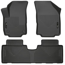 Carica l'immagine nel visualizzatore di Gallery, Husky Liners 2018 Chevrolet Equinox Weatherbeater Black Front &amp; 2nd Seat Floor Liners
