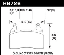 Carica l'immagine nel visualizzatore di Gallery, Hawk 2010-2015 Chevy Camaro SS HPS Street Front Brake Pads