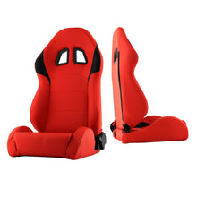 Cargar imagen en el visor de la galería, Xtune Xm-Ii Racing Seat Pu (Double Slider) Red/Black Driver Side RST-XM2-01-RDB-DR