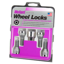 Laden Sie das Bild in den Galerie-Viewer, McGard Wheel Lock Bolt Set - 4pk. (Cone Seat) M12X1.25 / 19mm Hex / 25.6mm Shank Length - Chrome