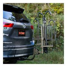 Carica l&#39;immagine nel visualizzatore di Gallery, Curt Tray-Style Hitch-Mounted Bike Rack (2 Bikes 1-1/4in or 2in Shank)