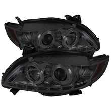 Carica l&#39;immagine nel visualizzatore di Gallery, Spyder Toyota Corolla 09-10 Projector Headlights LED Halo DRL Smke High H1 Low H1 PRO-YD-TC09-DRL-SM