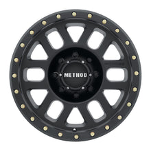 Cargar imagen en el visor de la galería, Method MR309 Grid 18x9 +18mm Offset 8x170 130.81mm CB Matte Black Wheel