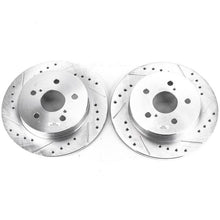 Laden Sie das Bild in den Galerie-Viewer, Power Stop 2019 Lexus ES350 Rear Evolution Drilled &amp; Slotted Rotors - Pair