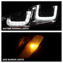 Charger l&#39;image dans la galerie, Spyder Volkswagen Golf VII 14-16 Projector Headlights DRL LED Red Stripe Blk PRO-YD-VG15-RED-DRL-BK