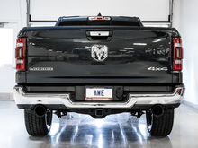 Laden Sie das Bild in den Galerie-Viewer, AWE Tuning 19-21 RAM 1500 5.7L (w/Cutouts) 0FG Dual Rear Exit Cat-Back Exhaust - Diamond Black Tips