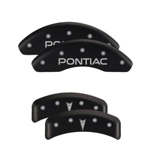 Charger l&#39;image dans la galerie, MGP 4 Caliper Covers Engraved Front &amp; Rear MGP Black Finish Silver Char 2018 Nissan Armada