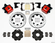 गैलरी व्यूवर में इमेज लोड करें, Wilwood Combination Parking Brake Rear Kit 12.19in Drilled Red Civic / Integra Drum 2.71 Hub Offset