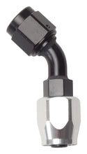 Carica l&#39;immagine nel visualizzatore di Gallery, Russell Performance -6 AN Black/Silver 45 Degree Full Flow Hose End