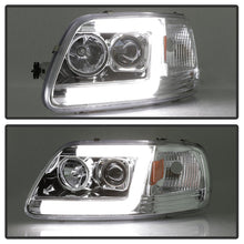 Cargar imagen en el visor de la galería, Spyder 97-03 Ford F-150 (After 6/1997) V2 Proj Headlights DRL LED - Chrm (PRO-YD-FF15097V2-LB-C)