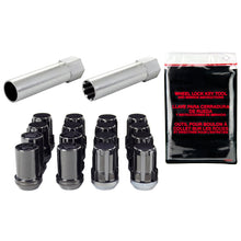 Laden Sie das Bild in den Galerie-Viewer, McGard SplineDrive Tuner 4 Lug Install Kit w/Locks &amp; Tool (Cone) M12X1.5 / 13/16 Hex - Black