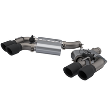 Cargar imagen en el visor de la galería, QTP 16-18 Chevrolet Camaro SS 6.2L 304SS Screamer Axle Back Exhaust Tip w/3.5in Quad Black Tips