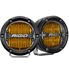 गैलरी व्यूवर में इमेज लोड करें, Rigid Industries 360-Series 4in LED SAE J583 Fog Light - Selective Yellow (Pair)