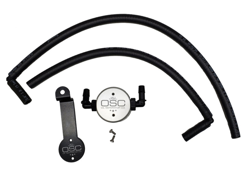 J&L 05-20 Toyota 4Runner 4.0L Driver Side Oil Separator 3.0 - Clear Anodized - 2to4wheels