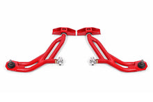 Carica l&#39;immagine nel visualizzatore di Gallery, BMR 10-14 Ford Mustang Adj. Lower A-Arms w/ Delrin/Rod End / 19mm Tall Ball Joint - Red