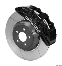 Cargar imagen en el visor de la galería, Wilwood SX6R Front Brake Kit 15in Lug Drive Rotor Slotted Black w/ Lines 15+ Ford Mustang