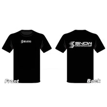 गैलरी व्यूवर में इमेज लोड करें, Snow Performance T-shirt Black w/White Logo - Large