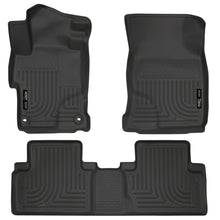 Laden Sie das Bild in den Galerie-Viewer, Husky Liners 2014 Honda Civic Sedan WeatherBeater Black Front &amp; 2nd Seat Floor Liners - 2to4wheels