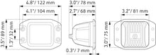 Laden Sie das Bild in den Galerie-Viewer, Hella Universal Black Magic 3.2in L.E.D. Cube Kit - Flood Beam (Flush Mount)