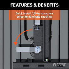 Carica l&#39;immagine nel visualizzatore di Gallery, Curt OEM Puck System 5th Wheel Adapter w/ Standard Rails for GM