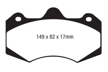 Carica l&#39;immagine nel visualizzatore di Gallery, EBC AP Racing Caliper CP7040 Yellowstuff Brake Pads