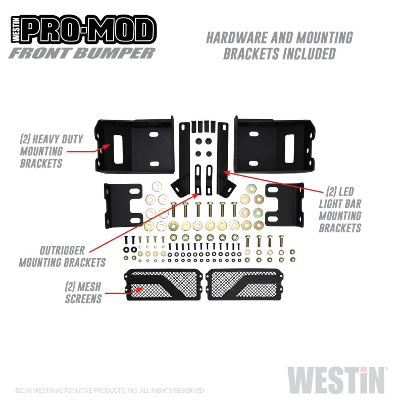 Westin 2020 Chevrolet Silverado 2500/3500 Pro-Mod Front Bumper - 2to4wheels