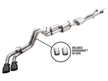 Carica l&#39;immagine nel visualizzatore di Gallery, AWE 16-22 Toyota Tacoma 0FG Catback Exhaust w/ BashGuard - Dual Diamond Black Tips