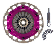 Carica l&#39;immagine nel visualizzatore di Gallery, Exedy 2004-2014 Subaru Impreza WRX STI H4 Hyper Compe-D Twin Cerametallic Clutch Sprung Center Disc