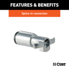 Load image into Gallery viewer, Curt 6-Way Round Connector Plug (Trailer Side Packaged)