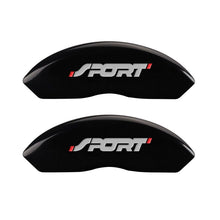 Charger l&#39;image dans la galerie, MGP 4 Caliper Covers Engraved Front &amp; Rear No bolts/Sport Black finish silver ch