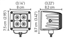 Charger l&#39;image dans la galerie, Hella HVF Cube 4 LED Off Road Kit - 3.1in 12W Spot Beam