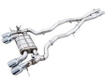 Laden Sie das Bild in den Galerie-Viewer, AWE SwitchPath Catback Exhaust for BMW G8X M3/M4 - Chrome Silver Tips
