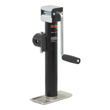 Carica l&#39;immagine nel visualizzatore di Gallery, Curt Pipe-Mount Swivel Jack w/Side Handle (5000lbs 10in Travel)