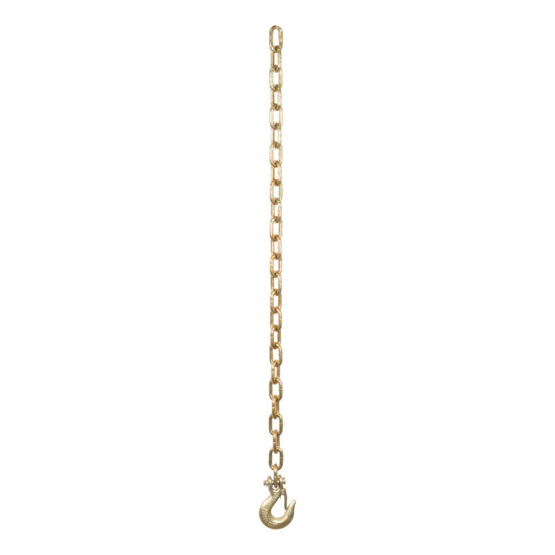 Curt 35in Safety Chain w/1 Clevis Hook (12600lbs Yellow Zinc)