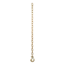 Load image into Gallery viewer, Curt 35in Safety Chain w/1 Clevis Hook (12600lbs Yellow Zinc)