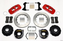 Laden Sie das Bild in den Galerie-Viewer, Wilwood AERO4 Rear P-Brake Kit 14.00in Red Chevy 12 Bolt w/ C-Clips