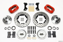 गैलरी व्यूवर में इमेज लोड करें, Wilwood Forged Dynalite Front Kit 11.00in Drilled-Red WWE ProSpindle