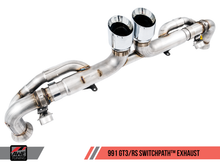 Charger l&#39;image dans la galerie, AWE Tuning Porsche 991 GT3 / RS SwitchPath Exhaust - Chrome Silver Tips