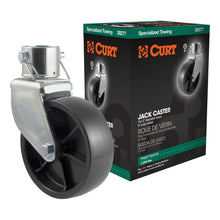 Load image into Gallery viewer, Curt 6in Jack Caster (Fits 2in Tube 2000lbs Packaged)