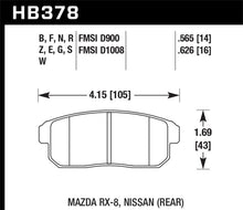 Charger l'image dans la galerie, Hawk 03-07 RX8 HP+ Street Rear Brake Pads (D1008)
