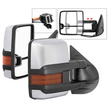 Charger l&#39;image dans la galerie, xTune Chevy Silverado 07-13 Heated Amber LED Signal Mirrors Chrome MIR-CSIL07S-G3C-PWH-AM-SET