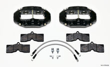 Laden Sie das Bild in den Galerie-Viewer, Wilwood D8-4 Front Caliper Kit Black Corvette C2 / C3 65-82