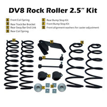 Load image into Gallery viewer, DV8 Offroad 07-18 Jeep Wrangler JK Rock Roller 2.5in Front &amp; Rear Lift Kit