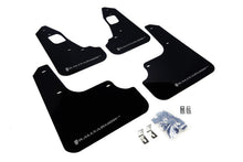 Charger l'image dans la galerie, Rally Armor 2008+ Mitsubishi EVO X UR Black Mud Flap w/ Silver Logo