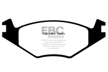 Carica l&#39;immagine nel visualizzatore di Gallery, EBC 84-95 Volkswagen Golf 1.8 Yellowstuff Front Brake Pads